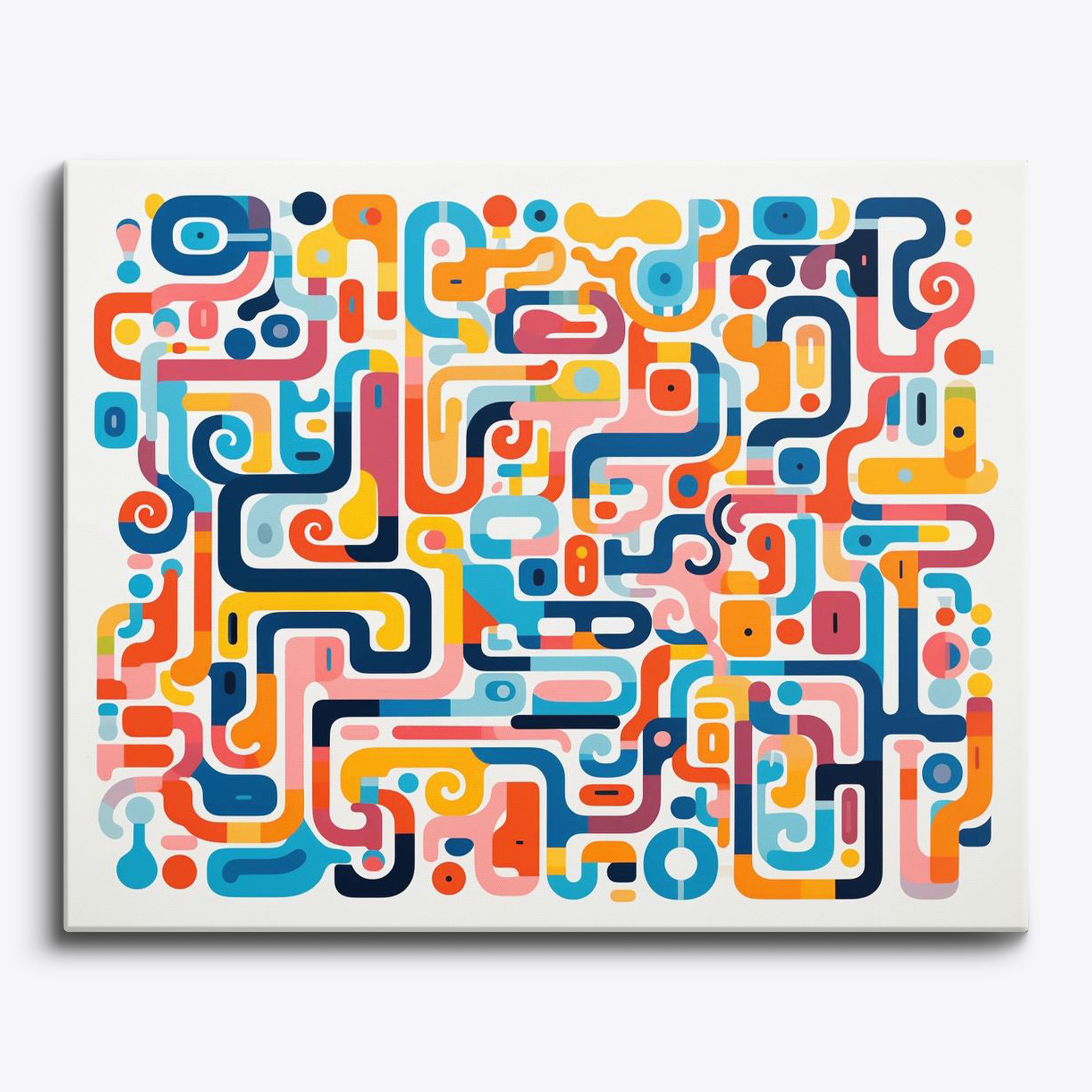 Abstract Mosaic No Frame / 24 colors
