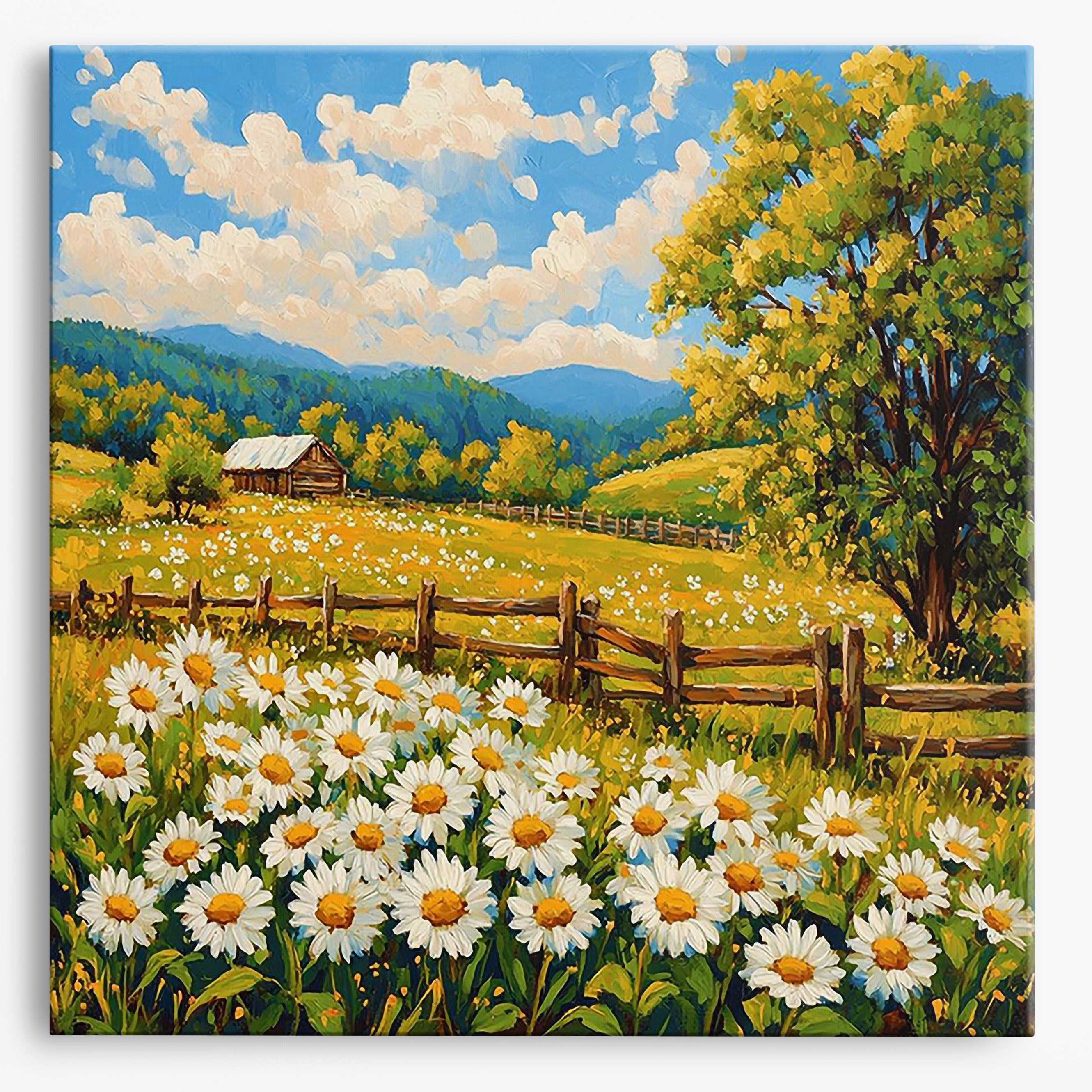 Daisy Serenity No Frame / Regular (15.75"x15.75"/40x40cm) / 24 colors