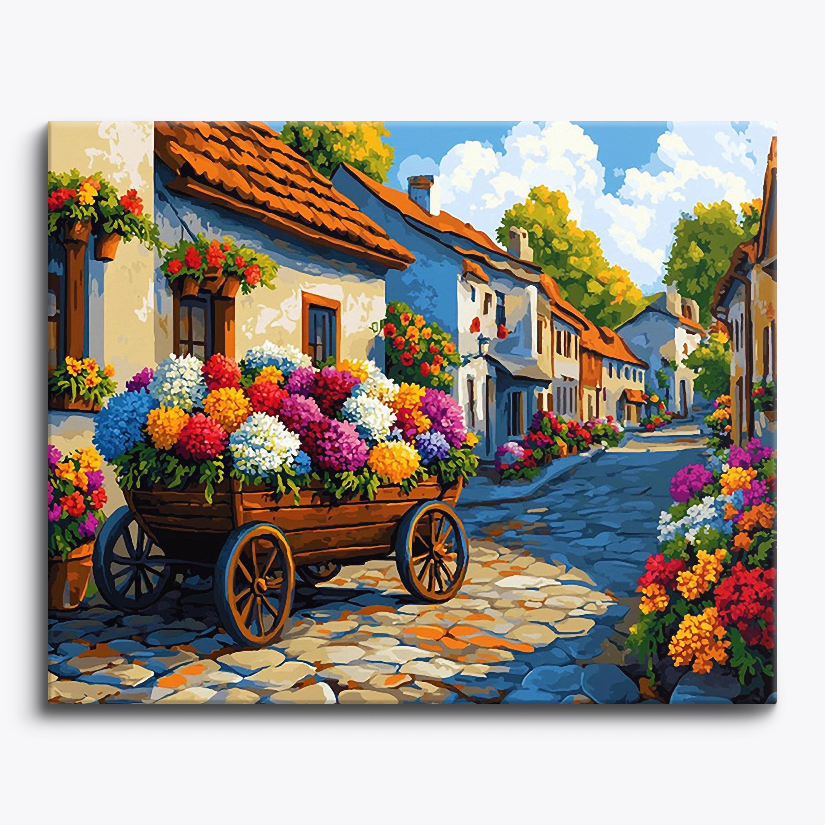 Floral Market No Frame / Regular (15.75"x19.7"/40x50cm) / 24 colors