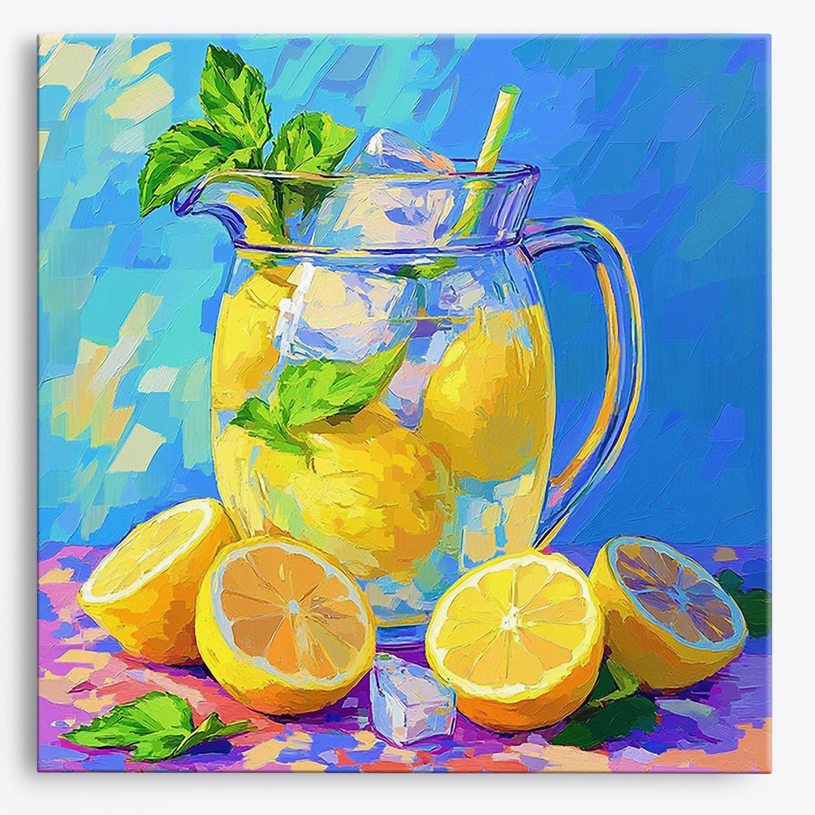 Fresh Citrus Scene No Frame / Regular (15.75"x15.75"/40x40cm) / 24 colors