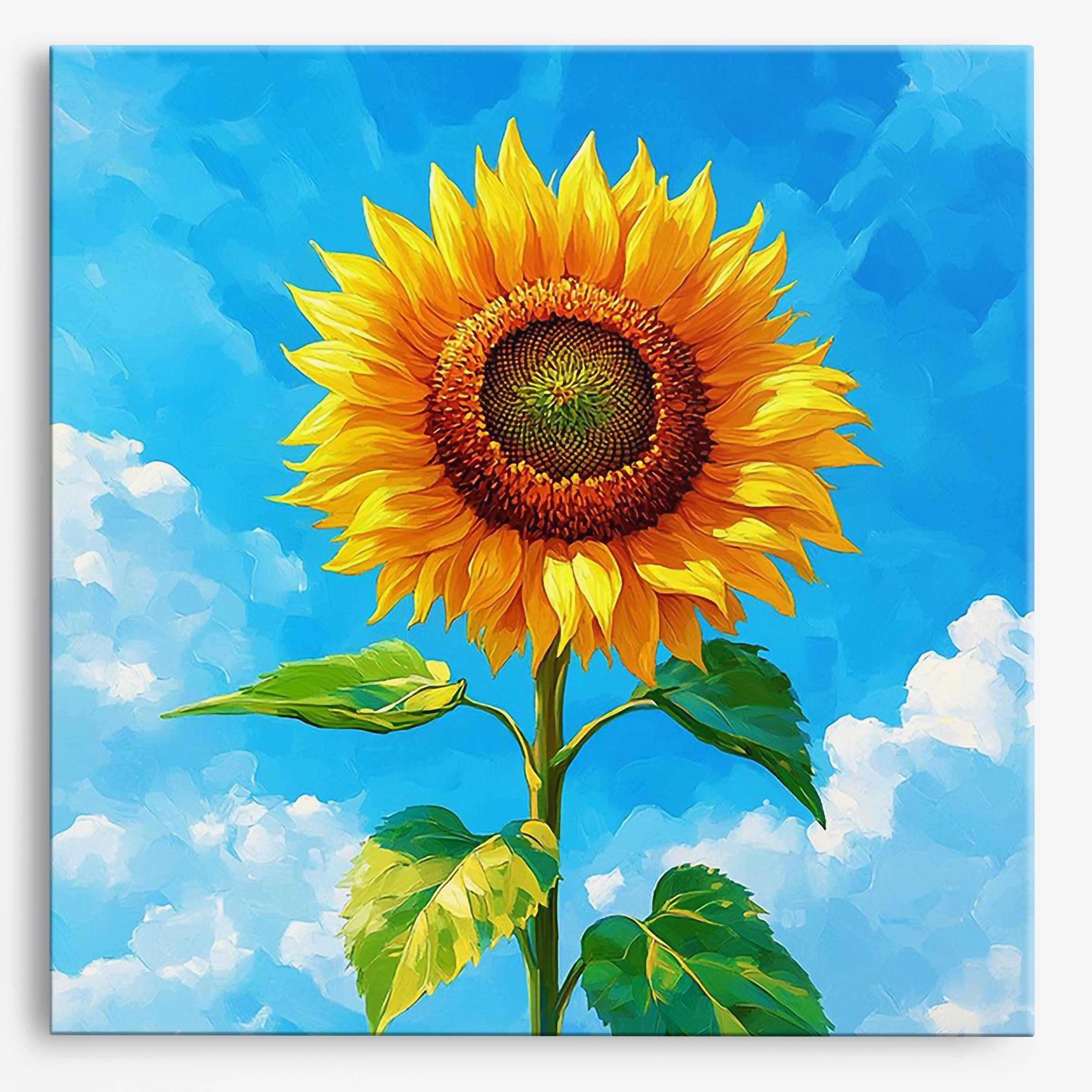 Sunflower Contrast No Frame / Regular (15.75"x15.75"/40x40cm) / 24 colors