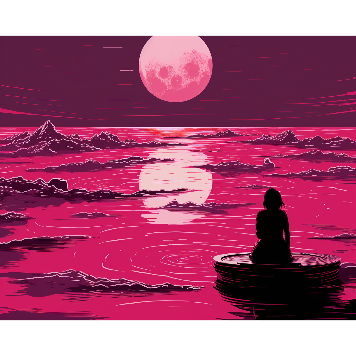 ضوء القمر الوردي